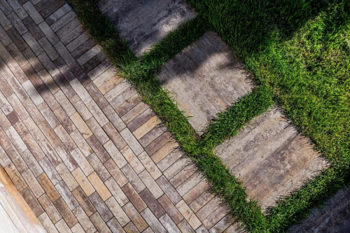 Тротуарная плитка Квадрат, Искусственный камень, Доломит, высота 60 мм (500*500)